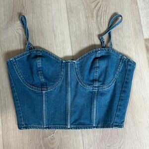 Denim top NWT